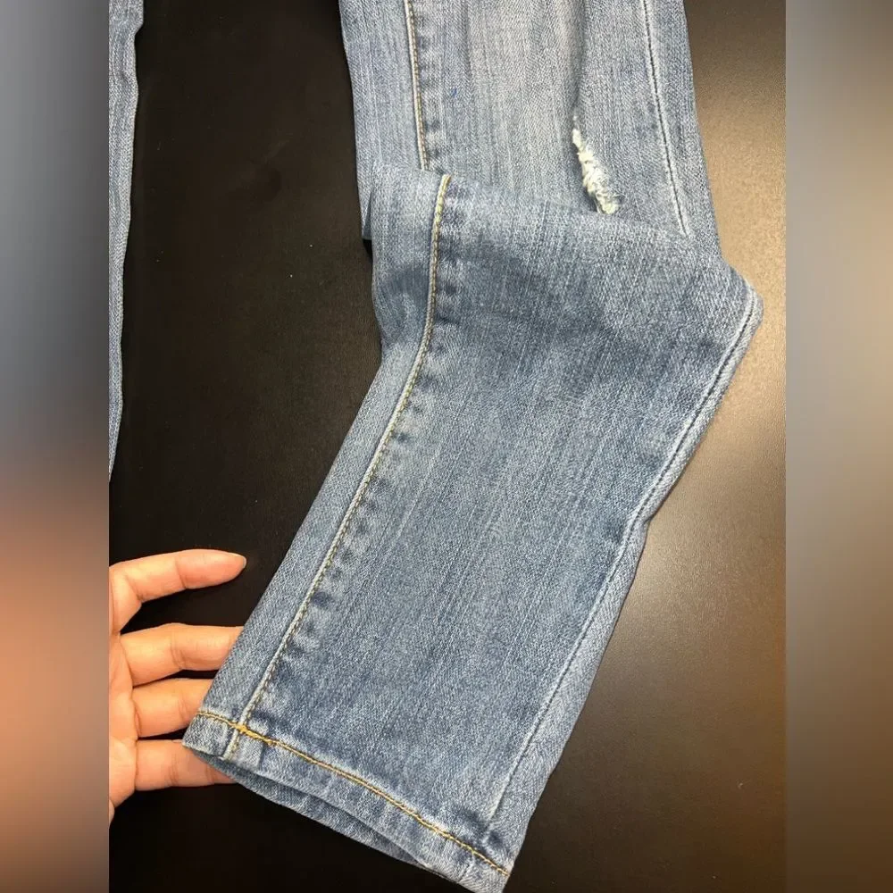 Carmar Blue Star Patched Denim Jeans Size 26 GUC - Picture 2 of 11